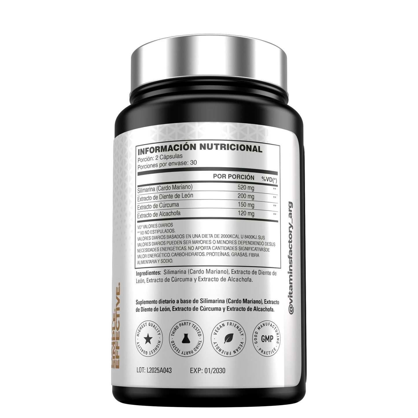 Liver Shield Complex lateral instrucciones