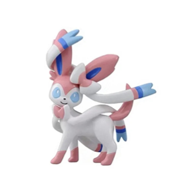 Pokemon Anime Figures Eeveelutions Sylveon Umbreon Espeon Leafeon Vaporeon Flareon Glaceon 5cm Cartoons Figure Model Action Toy
