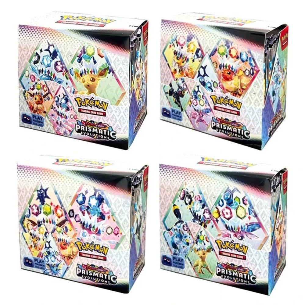 Prismatic Evolutions Pokemon Card Game Cartoon English Booster Battle Transaction Card Gifts