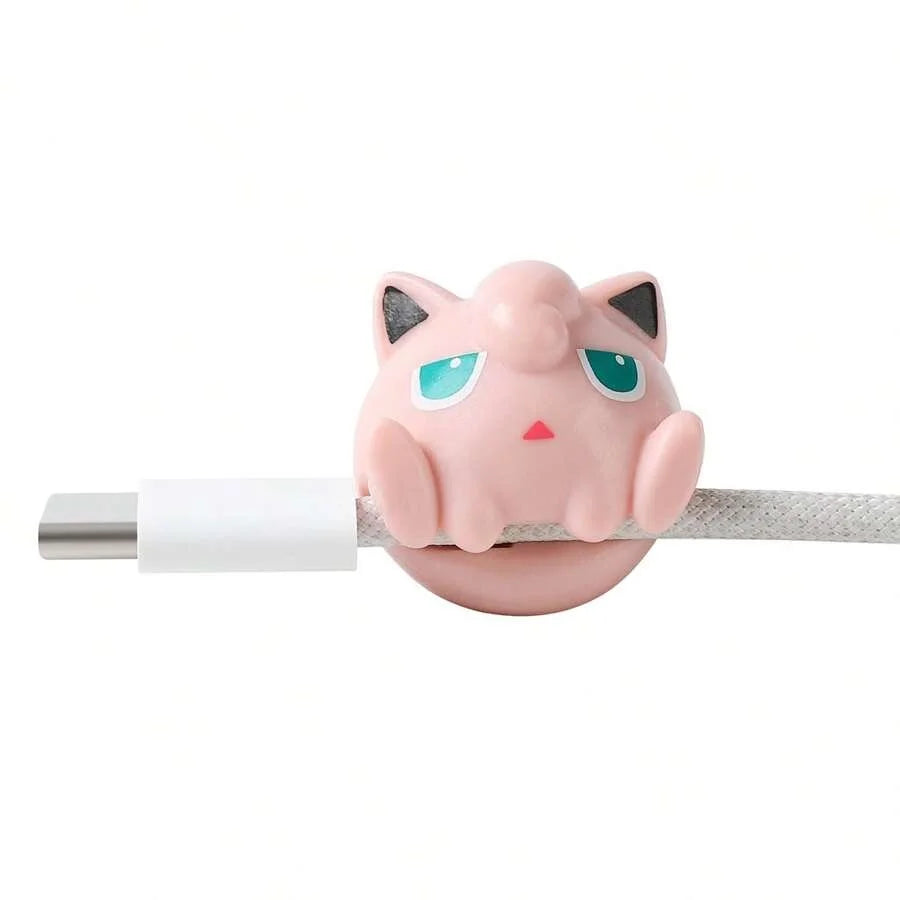 12 style Data Cable Protective Sleeve Kawaii Anime Pokemon Toys Cute Pikachu Eevee Meowth Vulpix Cartoon Charger Cable Protector