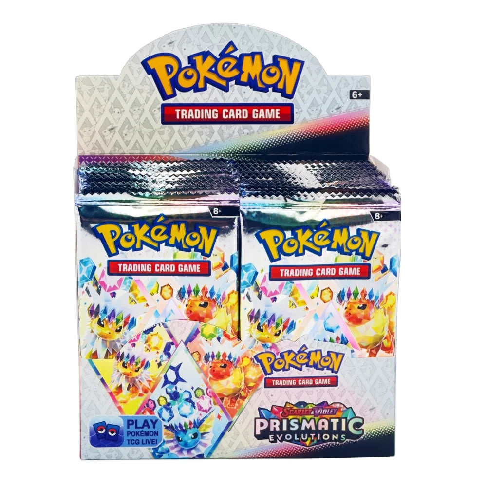Prismatic Evolutions Pokemon Card Game Cartoon English Booster Battle Transaction Card Gifts