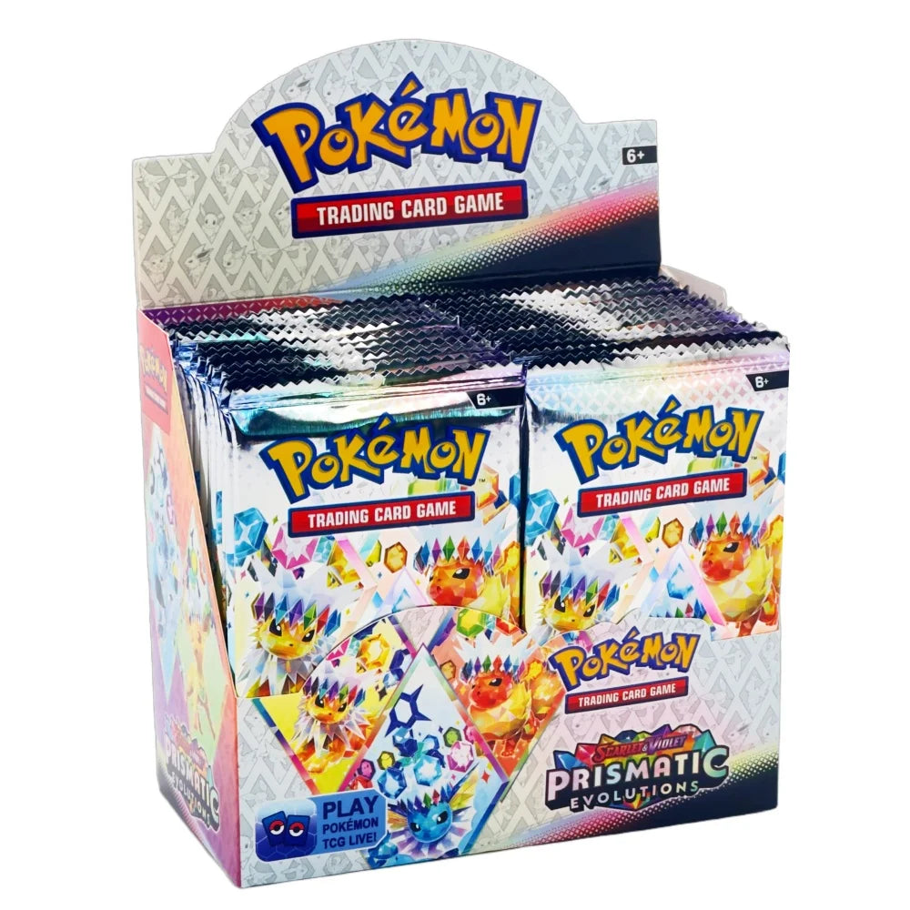 Prismatic Evolutions Pokemon Card Game Cartoon English Booster Battle Transaction Card Gifts