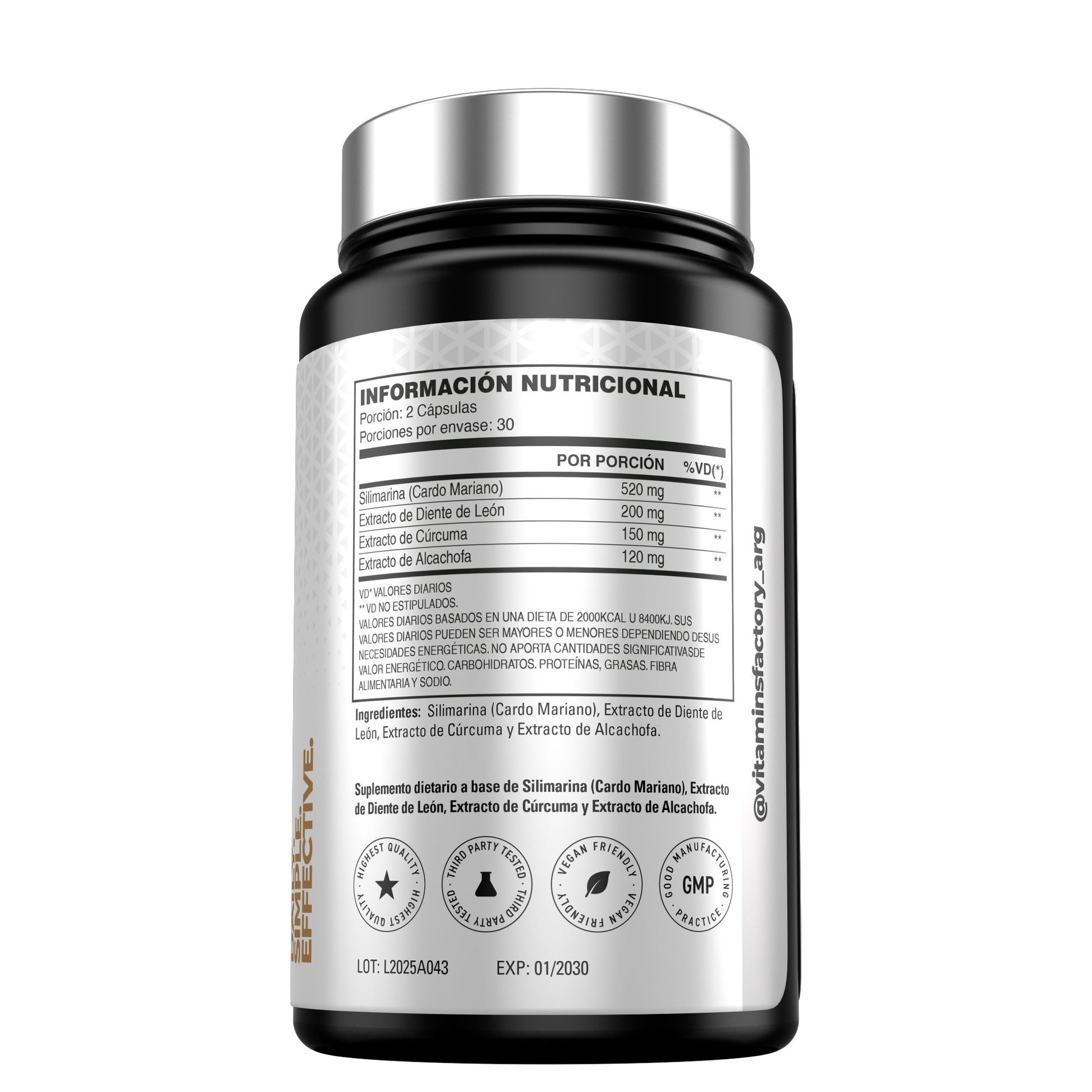 Liver Shield Complex lateral instrucciones